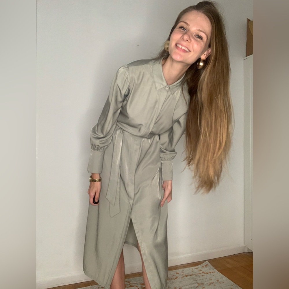 Olive maxi dress S Siizu New York - Picture 5 of 9